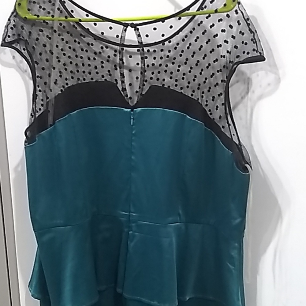 Steve Harvey  Green silk plum dress - Picture 6 of 7